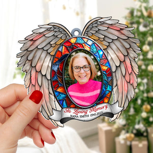 Custom Photo Gifts For Heaven Christmas Suncatcher Ornament 04HUTN241024-Homacus