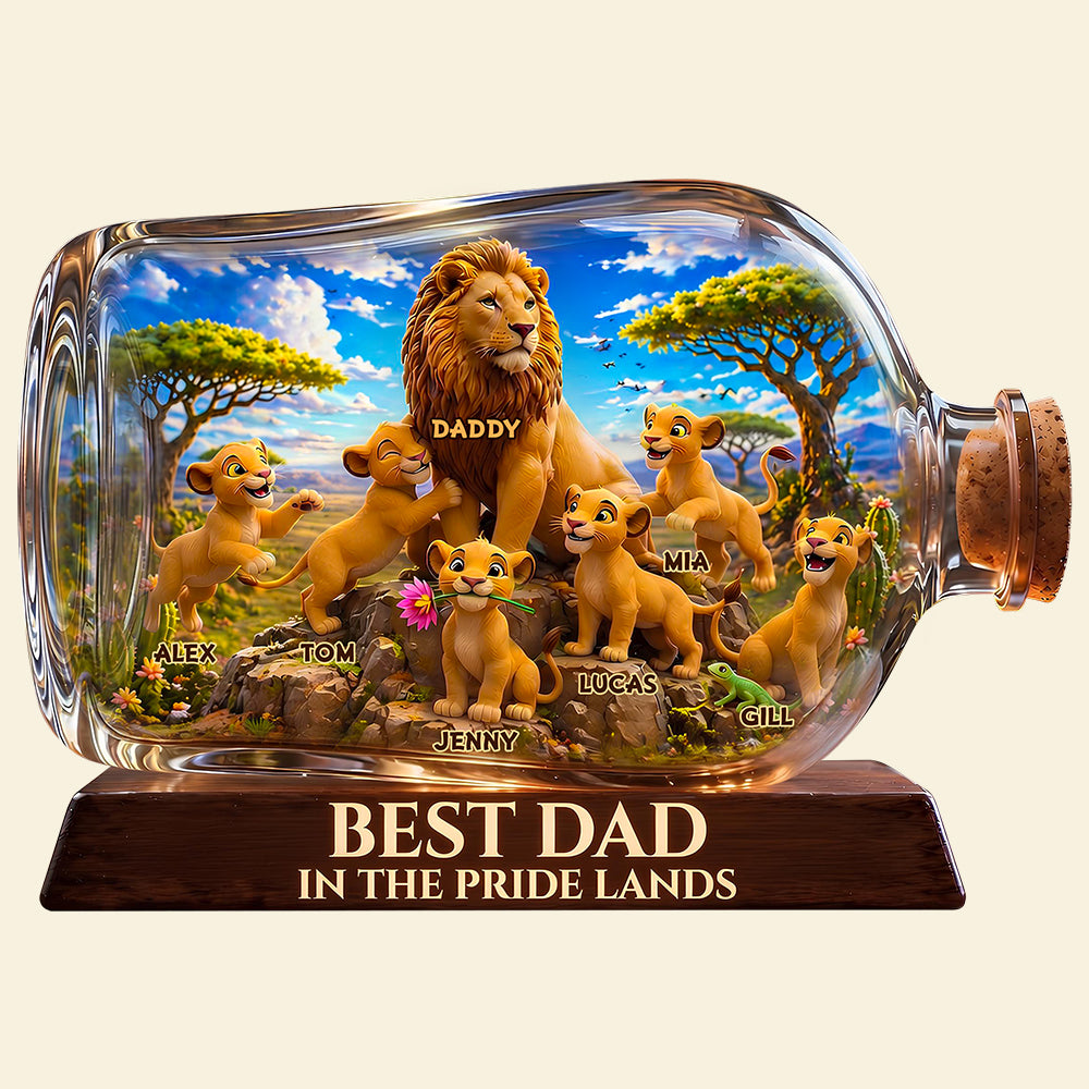 Best Dad In Pride Land Acrylic Plaque - Personalized Gifts For Dads 04TODT280426-Homacus