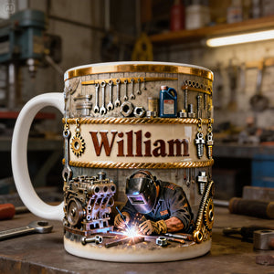 Mechanic At Work Coffee Mug - Personalized Gifts For Mechanic 04PALU201225-Homacus
