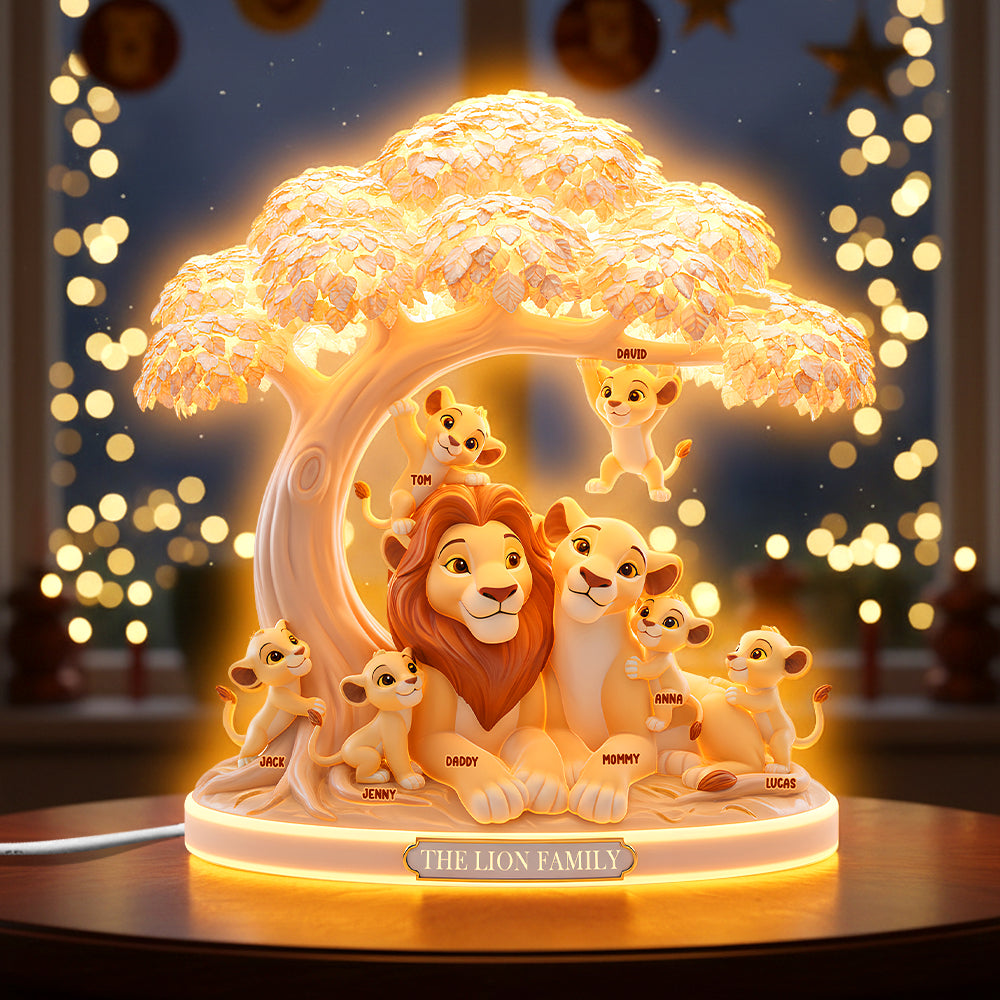 Family Light Box - Personalized Gifts For Family Custom Shape Acrylic Light Box 03OHTN301025-Homacus