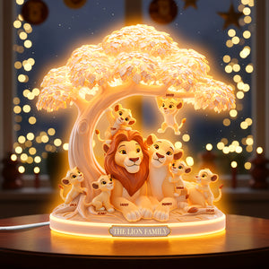 Family Light Box - Personalized Gifts For Family Custom Shape Acrylic Light Box 03OHTN301025-Homacus