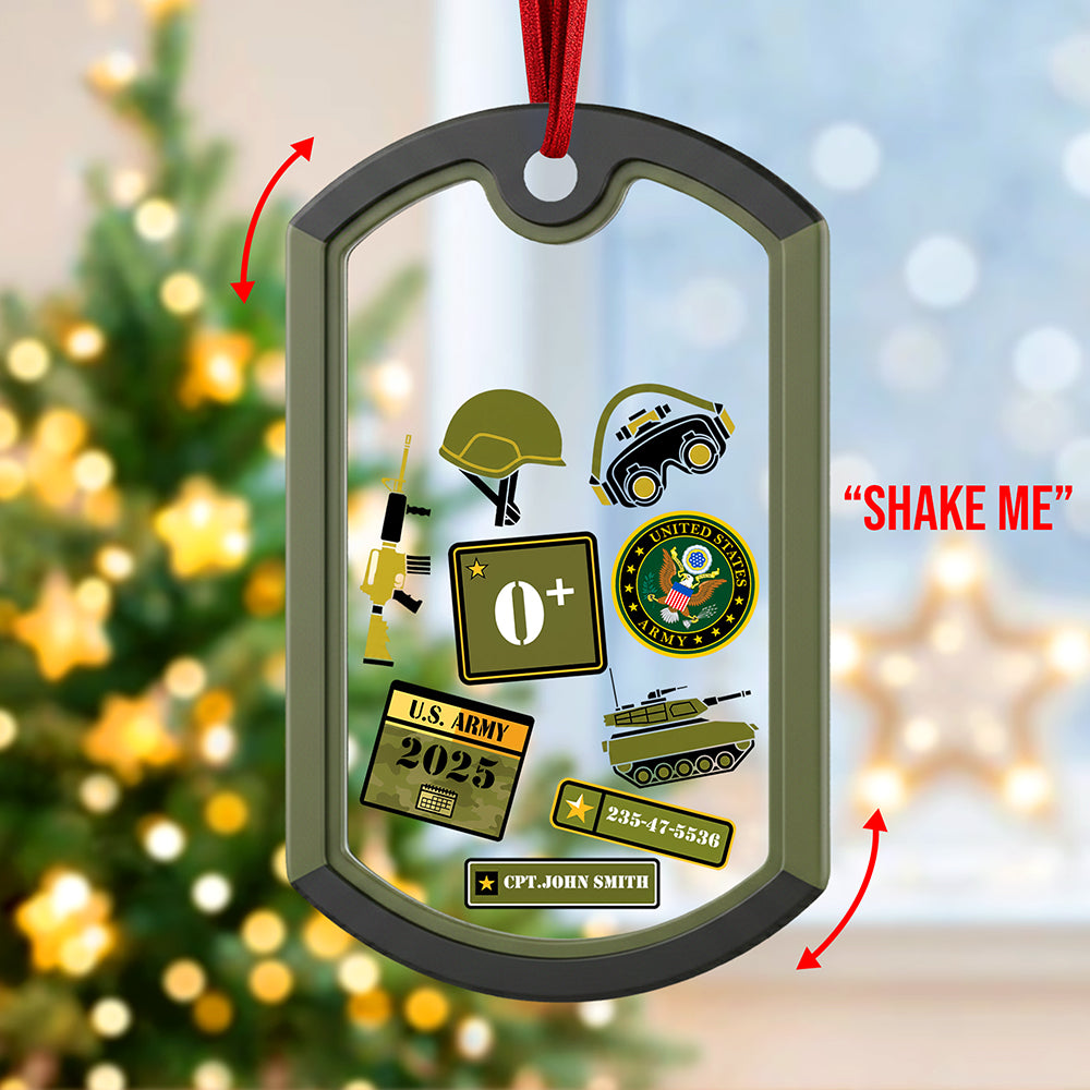Military Pride Christmas Shaker Ornament - Personalized Gifts For Soldiers 01hyqn150925-Homacus