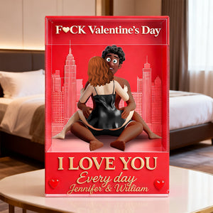 Funny Attitude Couple Acrylic Plaque - Personalized Gifts For Couples 01OHLU030226-Homacus