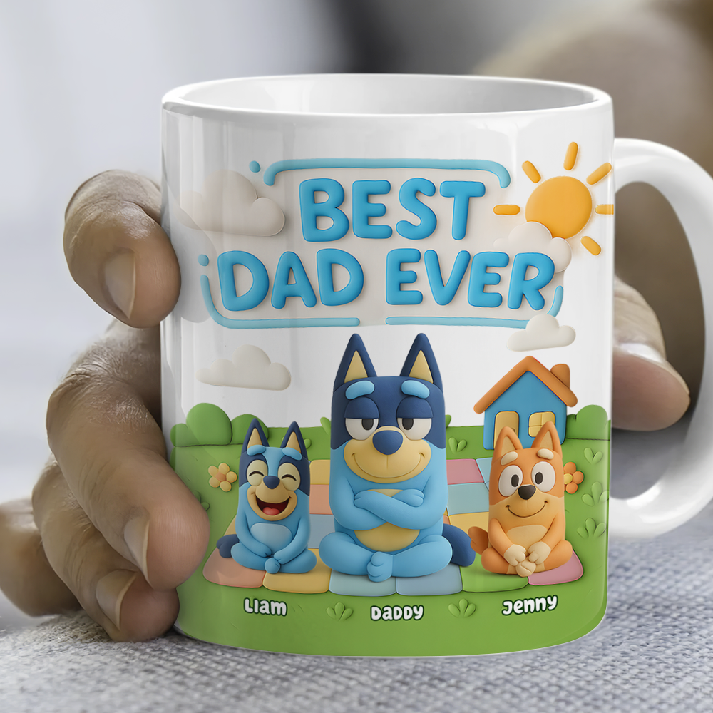 Best Dad Dog Ever Coffee Mug - Personalized Gifts For Father 02NAPU010525-Homacus