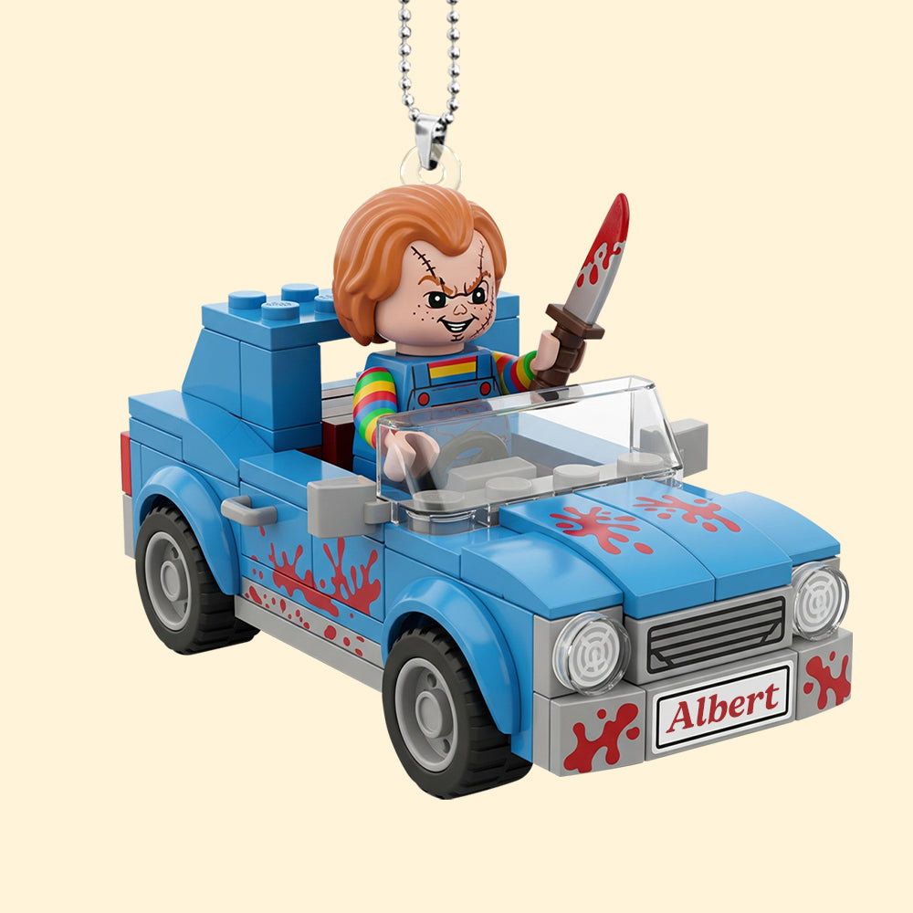 Spooky Ride Car Ornament - Personalized Gifts For Horror Movie Fans 01pgqn060925-Homacus