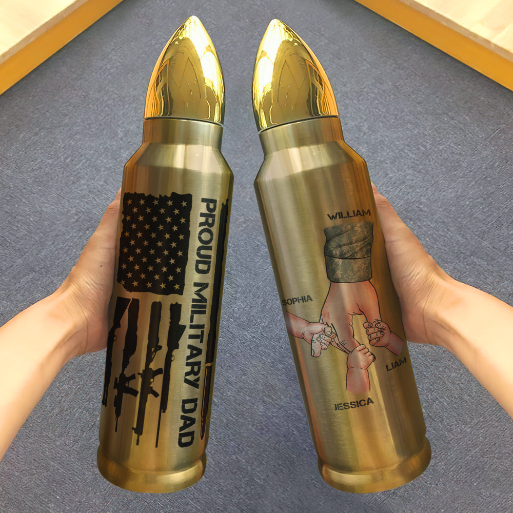 Personalized Gifts For Dad Bullet Tumbler 05hupu140524 American Fist Bump-Homacus