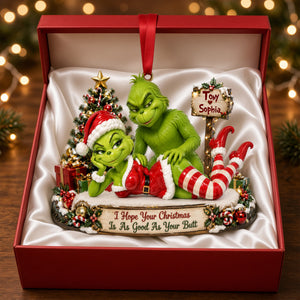 Cheeky Christmas Couple Ornament - Personalized Funny Gifts For Couple 05nalu150926
