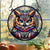 Personalized Gifts For Owl Lovers, Suncatcher Hanging Ornament Stained Glass Owl Design 01HUMH210824-Homacus