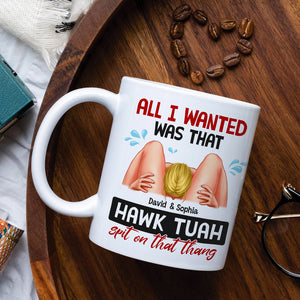 Personalized Gifts For Couple White Mug 021NATN100724HH Naughty Couple HAWK TUAH-Homacus
