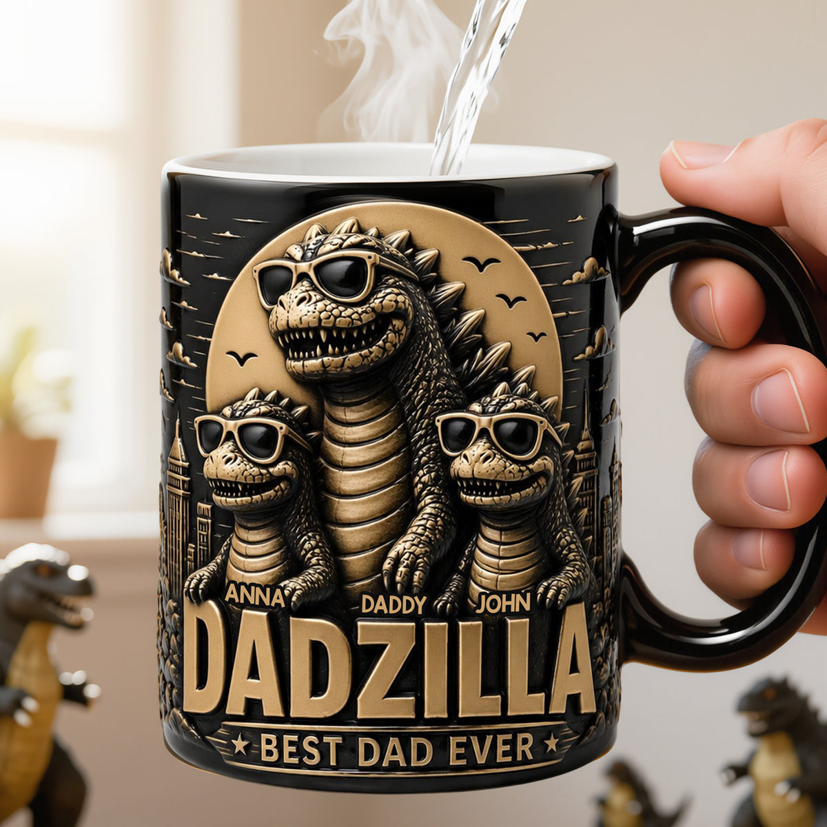 Giant Creature Dad Retro Magic Mug - Personalized Gifts For Dads 03nadt200526-Homacus