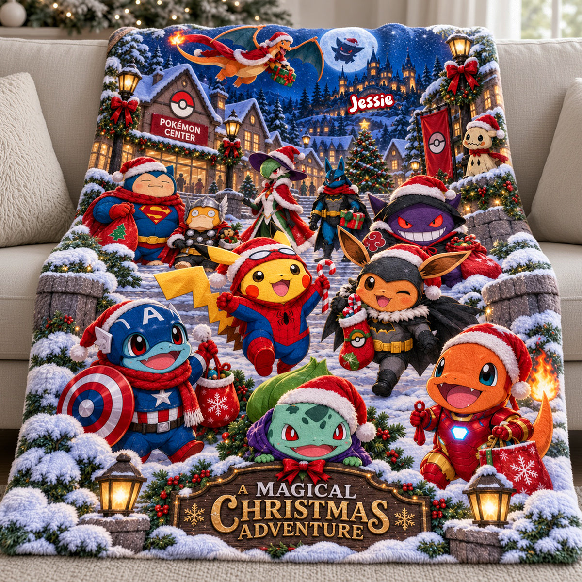 Magical Christmas Adventure Blanket - Personalized Gifts For Christmas 01ttta131026-Homacus