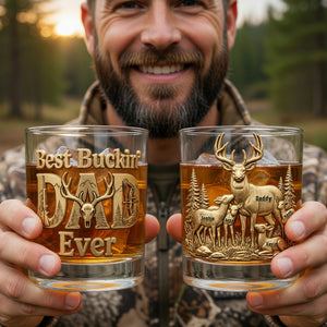 The Best Hunting Dad Drinking Glass - Personalized Gifts For Dads 03naqn220526-Homacus