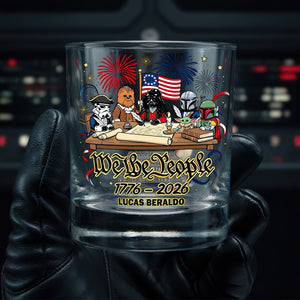 Lovely Warriors Celebrated America 250th Anniversary Drinking Glass - Personalized Gifts For Patriots 04todt050626