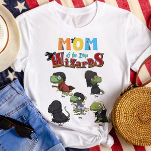 Personalized Gifts For Dino Mom Shirt Cute Playful Dino Wizards 01KALU240225-Homacus