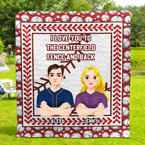 Personalized Gift For Baseball Couple Quilt Bedding Set Special Line 02KAMH261224HG-Homacus