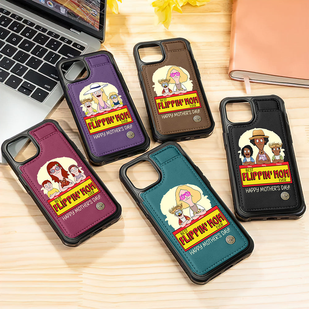 Personalized Gifts For Mom Leather Flip Wallet Phone Case 06kaqn200225hg-Homacus