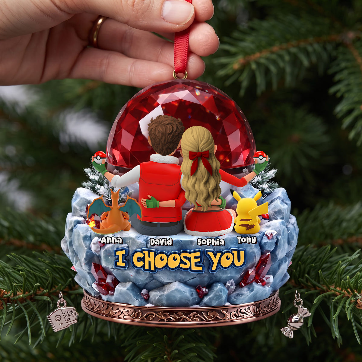 Family Pocket Creatures Christmas Ornament - Personalized Gifts For Family 02ohlu290826-Homacus