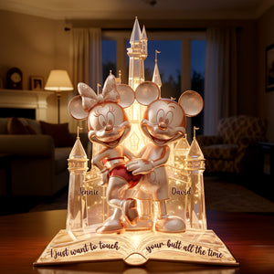 Cheeky Touch Couple Acrylic Light Box - Personalized Gift For Couples 04OHLU271125-Homacus