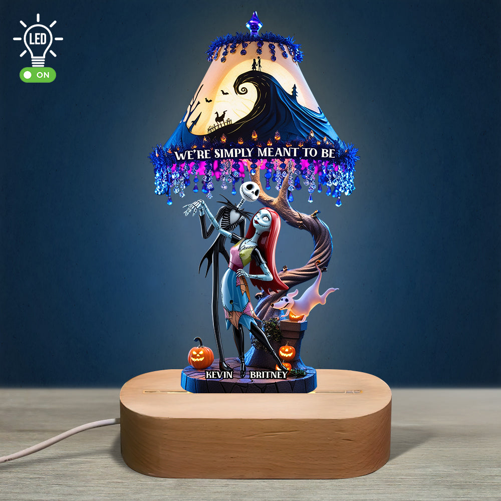 Haunted Couple Forever Led Light With Oval Base - Personalized Gifts For Couple 03NADT060525-Homacus
