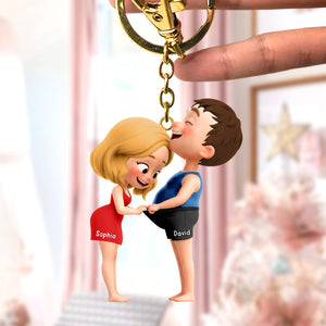 Cheeky Couple Keychain - Personalized Gifts For Couple 02qhqn291025-Homacus