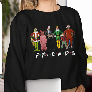 Christmas Friends Movie Characters Sweatshirt 53acxx260824-Homacus