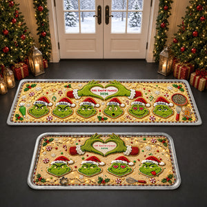 Mischievous Gingerbread Family Runner Rug - Personalized Christmas Gifts 03nadt050926-Homacus