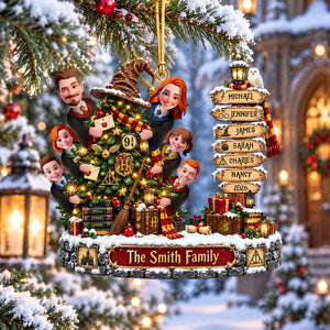 Merry Family Memories Christmas Ornament - Personalized Gifts For Family 01TOQN100926-Homacus