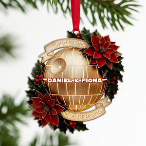 Starlit Love Ornament - Personalized Christmas Gift For Couples 02PALU251025-Homacus