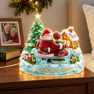 You Light Up My Christmas Acrylic Light Box - Personalized Gifts For Couple 08pgqn201026