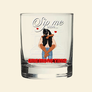 Personalized Gifts For Couple Round Whiskey Glass 06toqn150125hg-Homacus