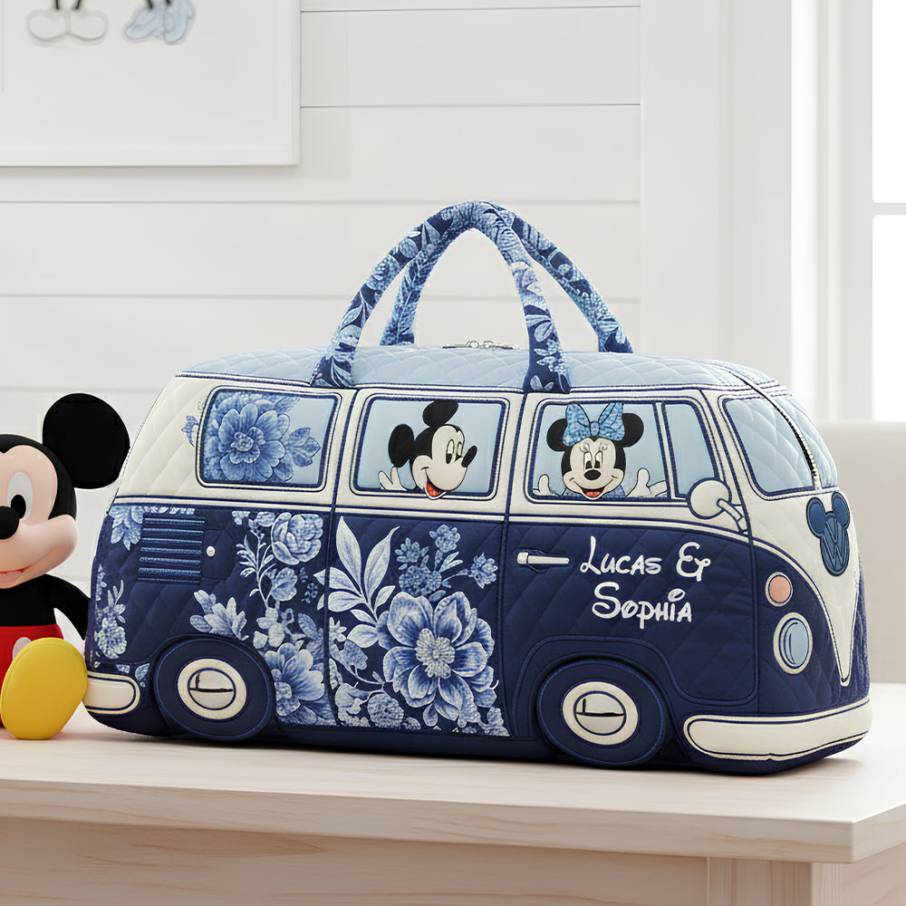 Personalized Gifts For Couple Toile de Jouy Quilted Duffle Bag 01pgtn081025-Homacus