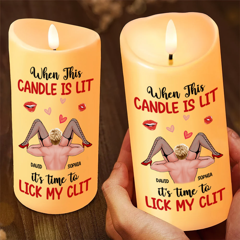 Personalized Gifts For Couple LED Candle, Naughty Couple Christmas 01XQTN251024HH-Homacus