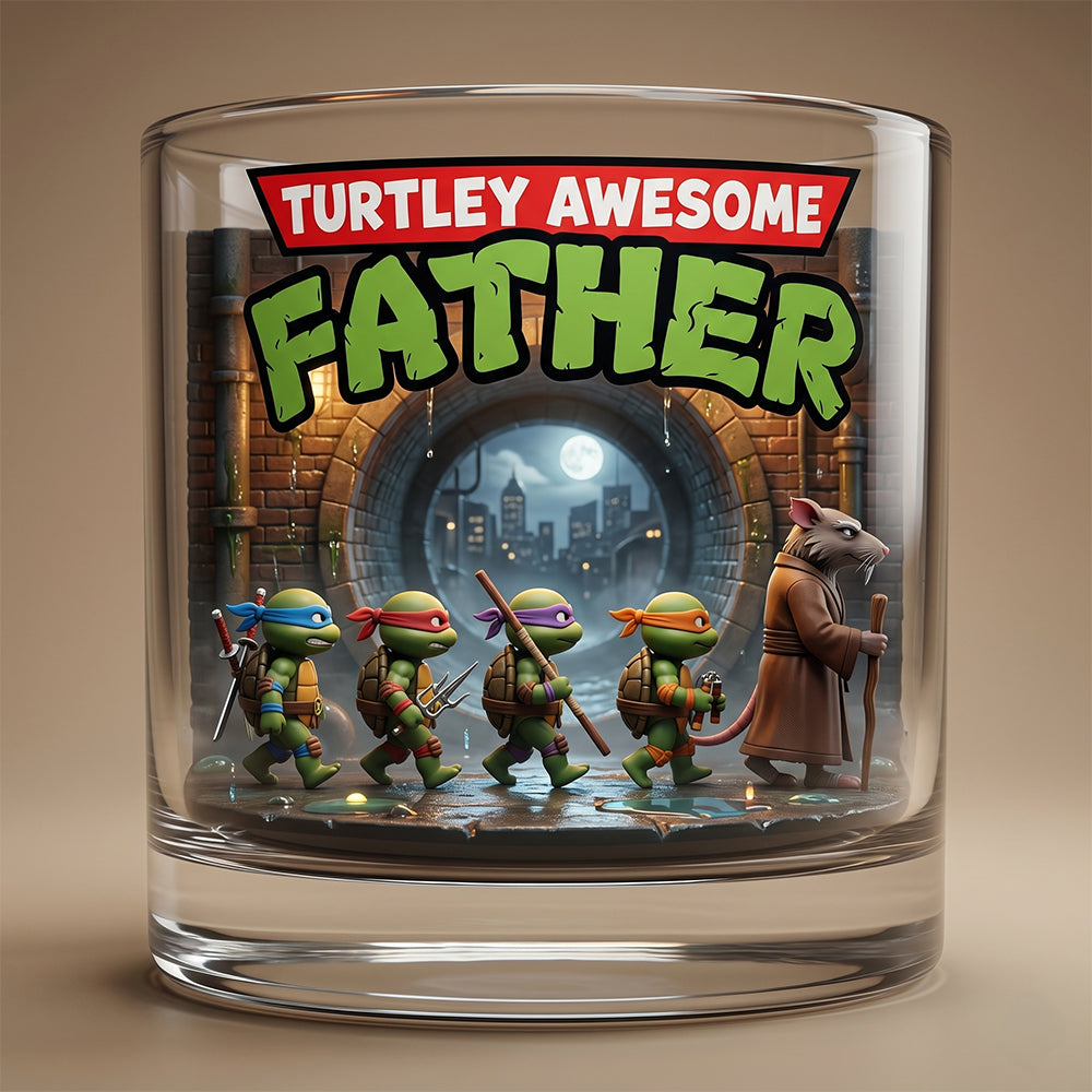 Hero Awesome Father Glass Mug Personalized Father's Day Gifts 06NADT240426-Homacus
