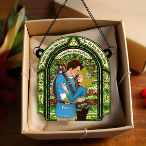 Personalized Gifts For Couple Suncatcher Ornament 06TGDT221124HG-Homacus