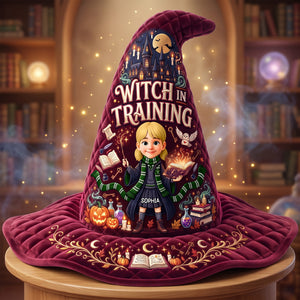 Little Magical Quilted Witch Hat - Personalized Gifts For Halloween 04tyqn120826-Homacus