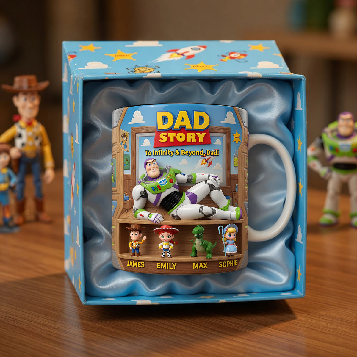 Funny Astronaut Dad Heat Changing Mug - Personalized Gifts For Dads 03tylu090526-Homacus