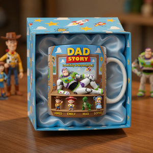 Funny Astronaut Dad Heat Changing Mug - Personalized Gifts For Dads 03tylu090526-Homacus