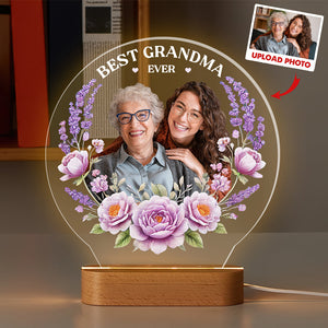 Custom Photo Gifts For Grandma Led Night Light Best Grandma Ever 01DTDT040325-Homacus