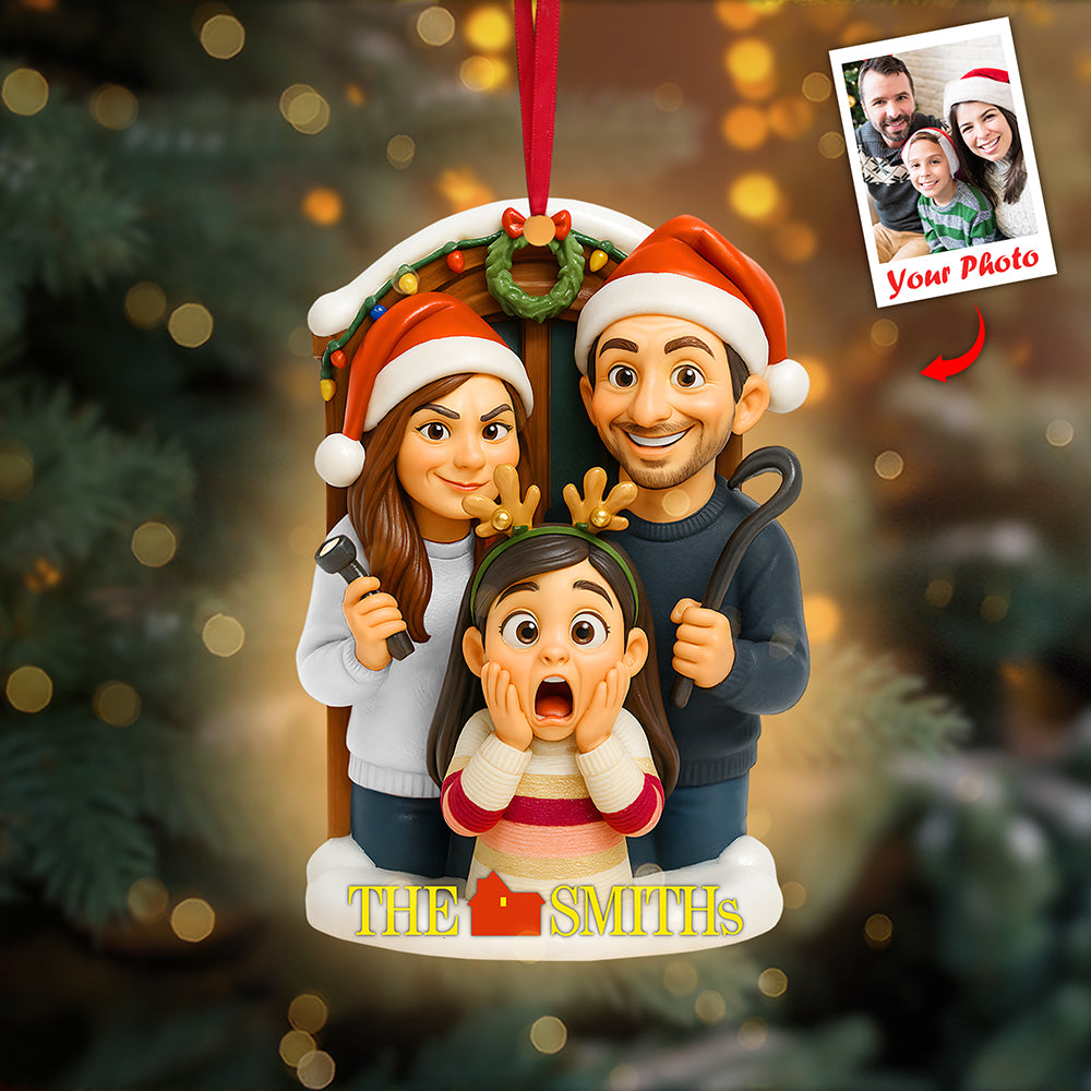 Cartoon Family Ornament - Custom Photo Gifts For Family 04nata200825-Homacus