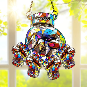 Fist Bump Suncatcher Ornament - Personalized Gifts For Grandpa 06tgqn110825-Homacus