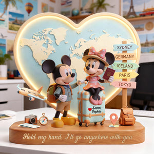 Wherever With You Acrylic Plaque - Personalized Gifts For Travel Lover 05PATN100226-Homacus