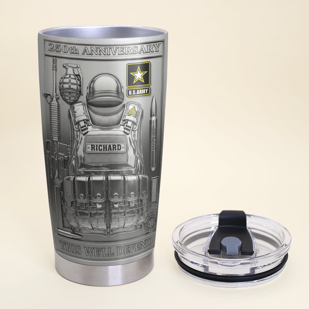 Military Commemorative Tumbler – Personalized Gift for Soldiers 05tgqn020725-Homacus