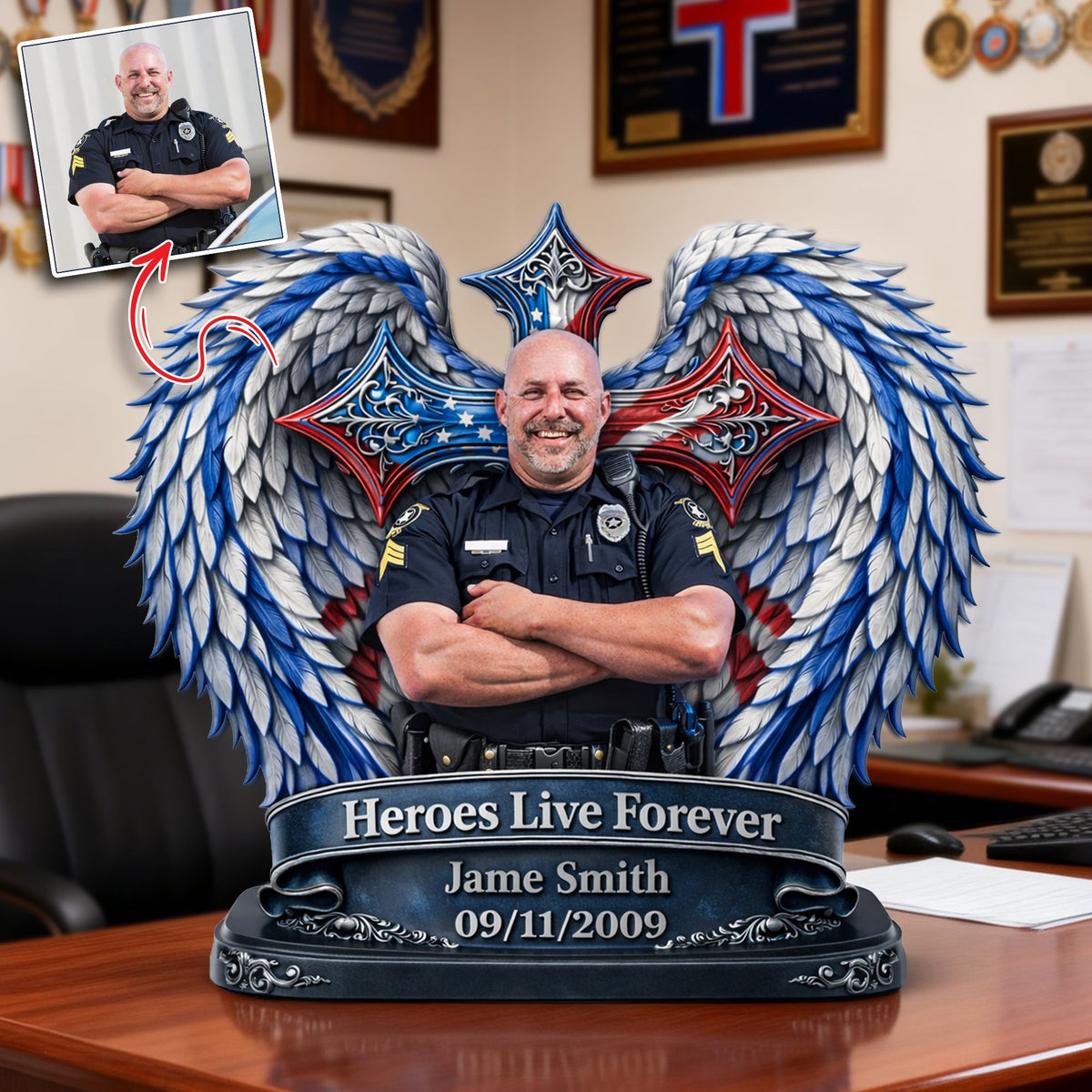 Always Remembered Office Workers Plaque - Personalized Memorial Gift For Office Workers 02HULU300126-Homacus