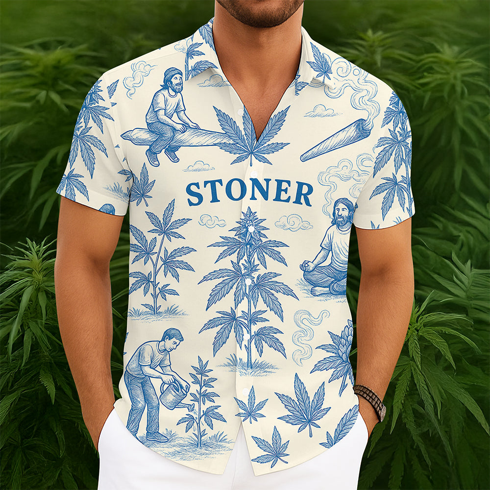 Funny Stoner Hawaiian Shirt – Personalized Gifts For Weed Lovers 03toqn120625-Homacus