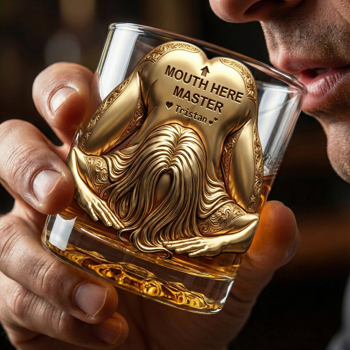 Master Round Glass - Personalized Gifts For Him, Husband, Boyfriend 04QHLU121225-Homacus