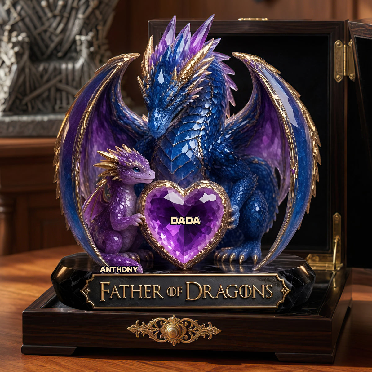 The King Of The Realm Dad Acrylic Plaque - Personalized Gifts For Dad 02TYDT090526-Homacus