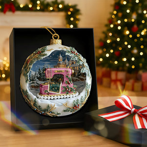 Antique Sewing Machine Ornament - Personalized Gifts For Sewing Lovers 06QHQN041125-Homacus