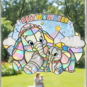 Best Mom Ever Suncatcher Ornament - Personalized Gifts For Mom 01huta240226-Homacus