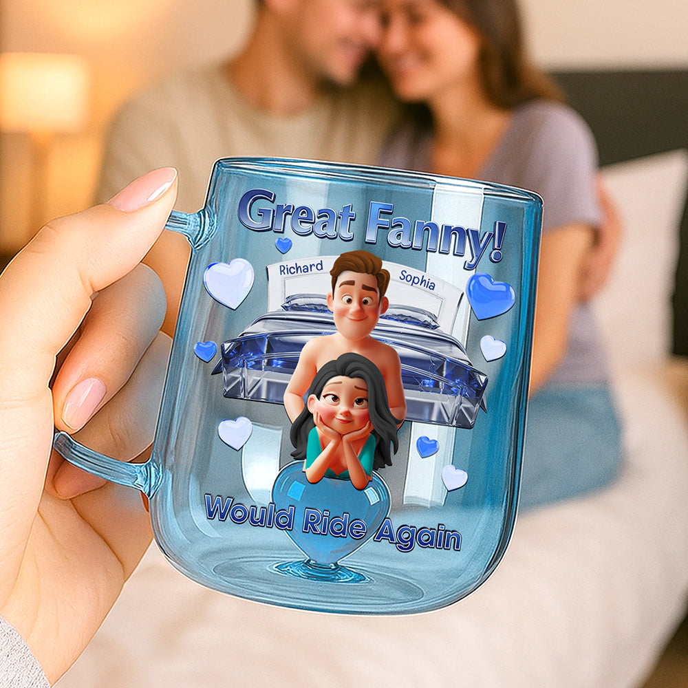 Naughty Couple 3D Heart Glass Mug - Personalized Gifts For Couple 05tgqn240625-Homacus