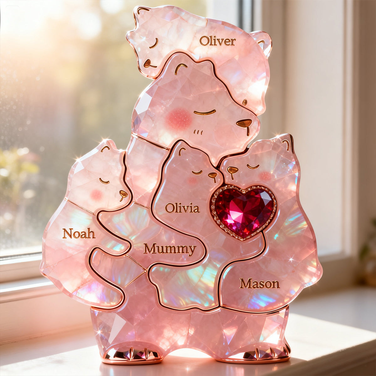 Mom Warmest Hug Acrylic Plaque, Personalized Gifts For Mom 02qhtn090326-Homacus